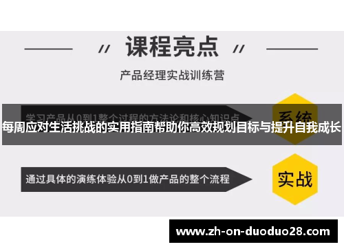 每周应对生活挑战的实用指南帮助你高效规划目标与提升自我成长